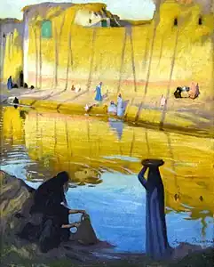 Émile Bernard - Bords du Nil à Marg, effet de soir (fin XIXe -début XXe&nbsp;siècle)