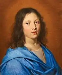 Buste de jeune homme vêtu à l'antique - Anonyme - XVIIe