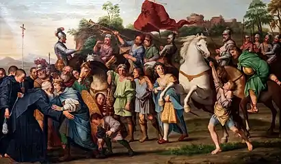 Saint Nil rencontrant l'Empereur Othon - Antoine Dieu