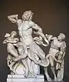 Groupe du Laocoon, H. 1,84&nbsp;m. Musée Pio-Clementino, Vatican