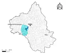 Baraqueville dans le canton de Ceor-Ségala en 2020.