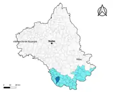 Combret dans le canton des Causses-Rougiers en 2020.