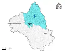 Coubisou dans l'arrondissement de Rodez en 2020.