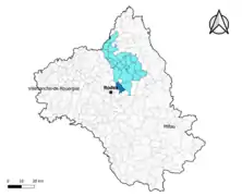 La Loubière dans l'intercommunalité en 2020.