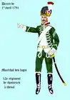 12e&nbsp;régiment de chasseurs à cheval par décret de 1791 (grand tenue)