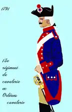 13e&nbsp;régiment de cavalerie à partir de 1791