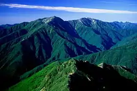 Vue depuis le mont Shiomi.
