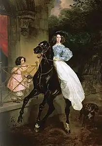 La Cavalière, Brioullov (1832).