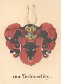 1847-Blason famille von Tschirschky par Leonhard Dorst&nbsp;(de)