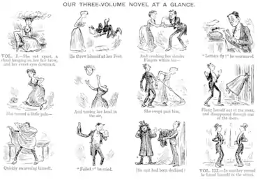 Dessins humoristiques avec bulles de dialogue disposés en chéquier.