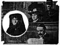 13 juillet 1910, une photographie du procès à la Une du Petit Parisien : Me Henri-Robert, Marie Bourette, Mme&nbsp;Godart (dans le médaillon).