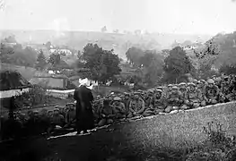 Soldats tatars avec leur aumônier célébrant le Kurban Bayram près de Brest-Litovsk en 1914.
