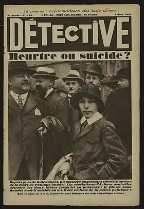 Léon et Philippe Daudet dans Détective du 4 juin 1931.