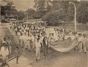 Manifestations de 1962 contre la politique de l'université et du régime : 1962 Rangoon University protests&nbsp;(en).