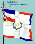 Drapeau du 1er&nbsp;bataillon du 13e&nbsp;régiment d'infanterie de ligne de 1793 à 1804