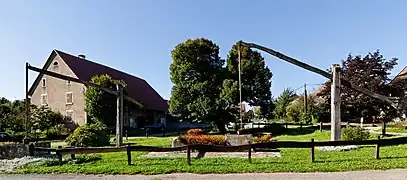 Ensemble des deux puits à balancier.