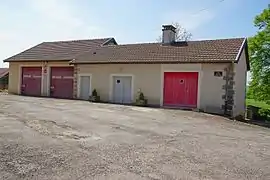 La caserne des pompiers.