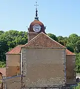 Vue arrière de l'église.