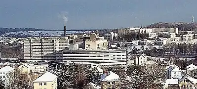 Vue générale en hiver.