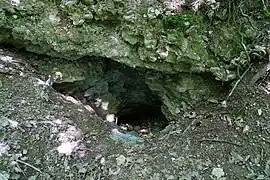 Entrée d'une mine de charbon du Kohlberg.