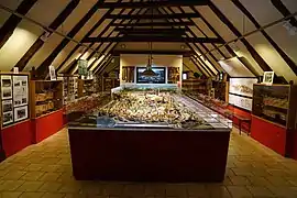 L'intérieur du musée avec une vaste maquette du bassin minier.