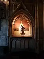 Niche gothique de la basilique Saint-Servais à Maastricht (Pays-Bas).