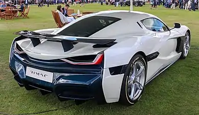 Rimac Nevera, arrière.