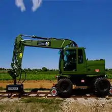 Pelle hydraulique Rail-Route