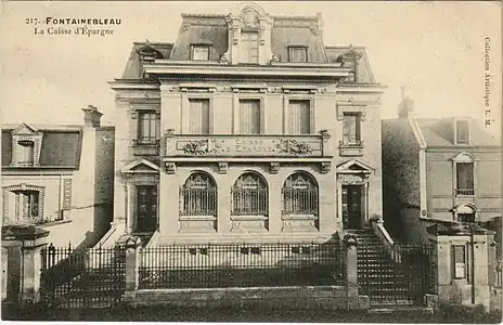 Façade principale vue de face, au tournant du XXe&nbsp;siècle.