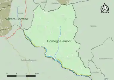 Carte en couleur présentant le(s) SAGE couvrant le territoire communal
