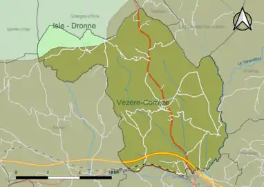 Carte en couleur présentant le(s) SAGE couvrant le territoire communal