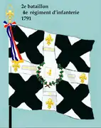 Drapeau du 2e&nbsp;bataillon du 4e&nbsp;régiment d'infanterie de ligne de 1791 à 1793