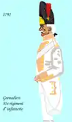 Grenadier du 31e&nbsp;régiment d'infanterie de ligne après 1792