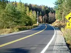 La route 327 à Harrington.