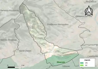 Sites Natura 2000 sur le territoire communal.