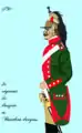 l' uniforme du 3e&nbsp;régiment de dragons ex Bourbon-Dragons de 1791