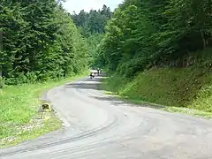 Vue à 2&nbsp;km de l'arrivée.