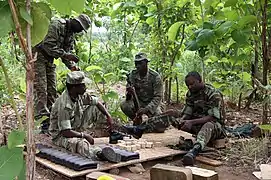 Soldat de l'armée béninoise à Bembèrèkè