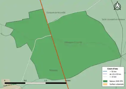 Le territoire communal est entièrement inclus dans le site Natura 2000 la « Petite Beauce »..
