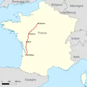Voir la carte de la ligne.
