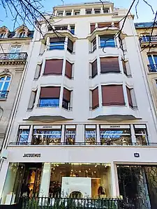 No 58, avenue Montaigne (1937).