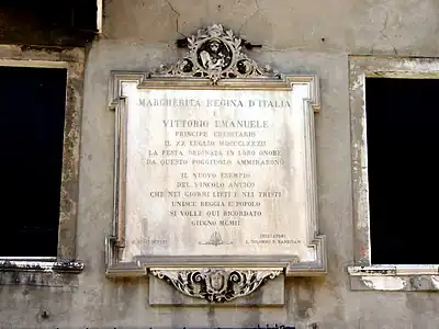 Celle à Marguerite de Savoie et Vittorio Emanuele III de Savoie (1902).