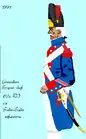 grenadier du 62e régiment d’infanterie de ligne de 1791 à 1795