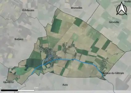Carte orhophotogrammétrique de la commune.