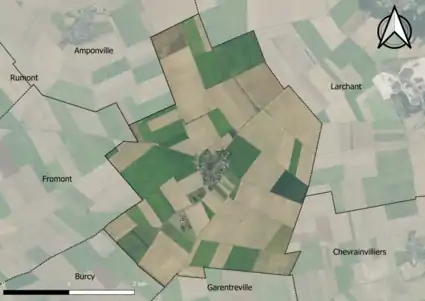 Carte orhophotogrammétrique de la commune.