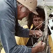 Les artistes à l'œuvre.