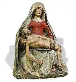 Vierge de pitié de l'église de Saint-Jean de Puycheval (XVIIe&nbsp;siècle).