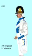 89e régiment d’infanterie de ligne de 1792 à 1794