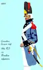 grenadier du 98e&nbsp;régiment d’infanterie de ligne de 1791 à 1792