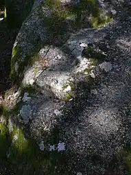 Détail des marches de la pierre no&nbsp;1.